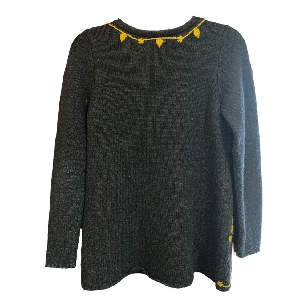 Soft Surroundings Angora/Wool Embroidered Sweater Size Medium AG1 - Picture 3 of 3